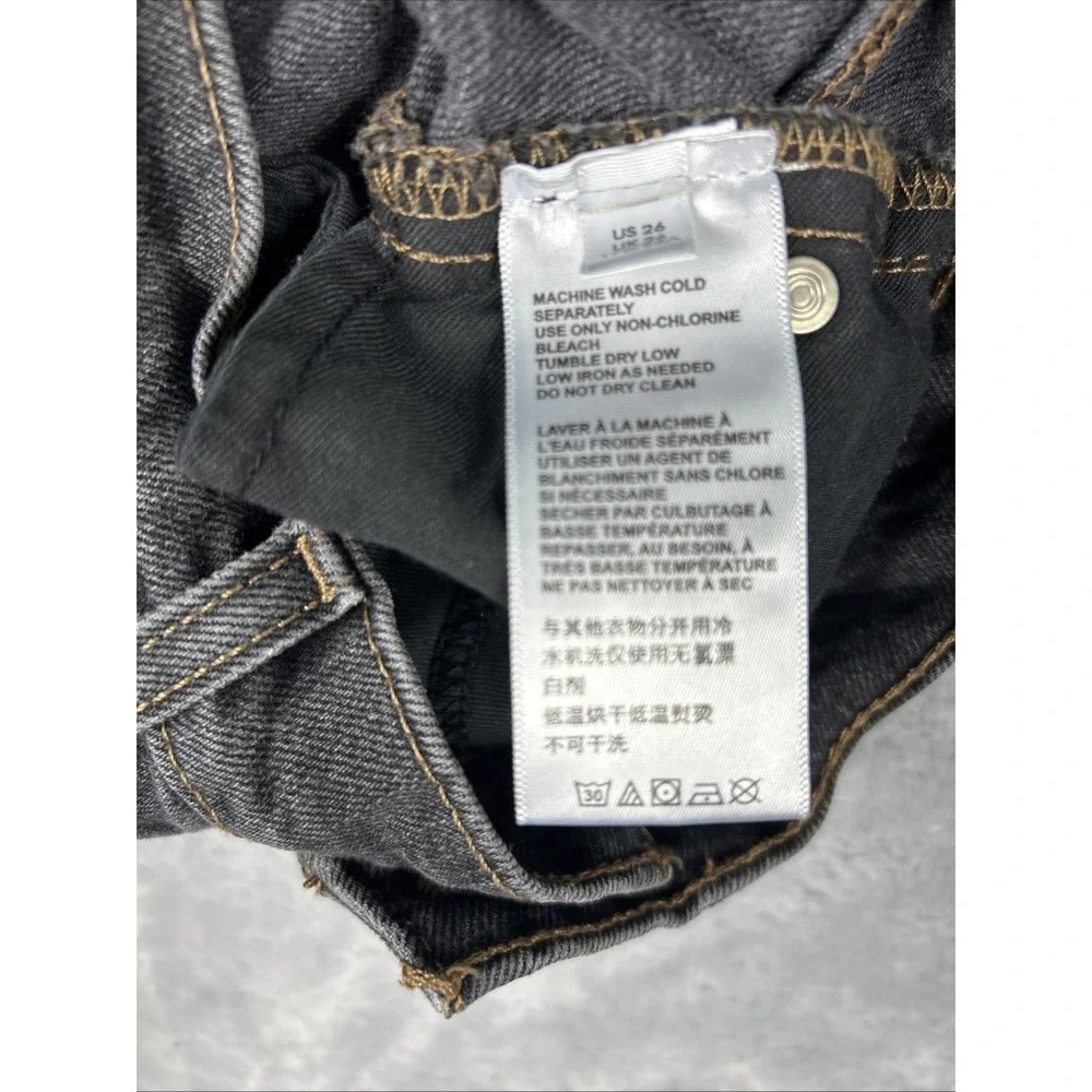BDG Urban Outfitters Women's Shorts 24 Mom High-Rise Cuffed‎ Denim Black